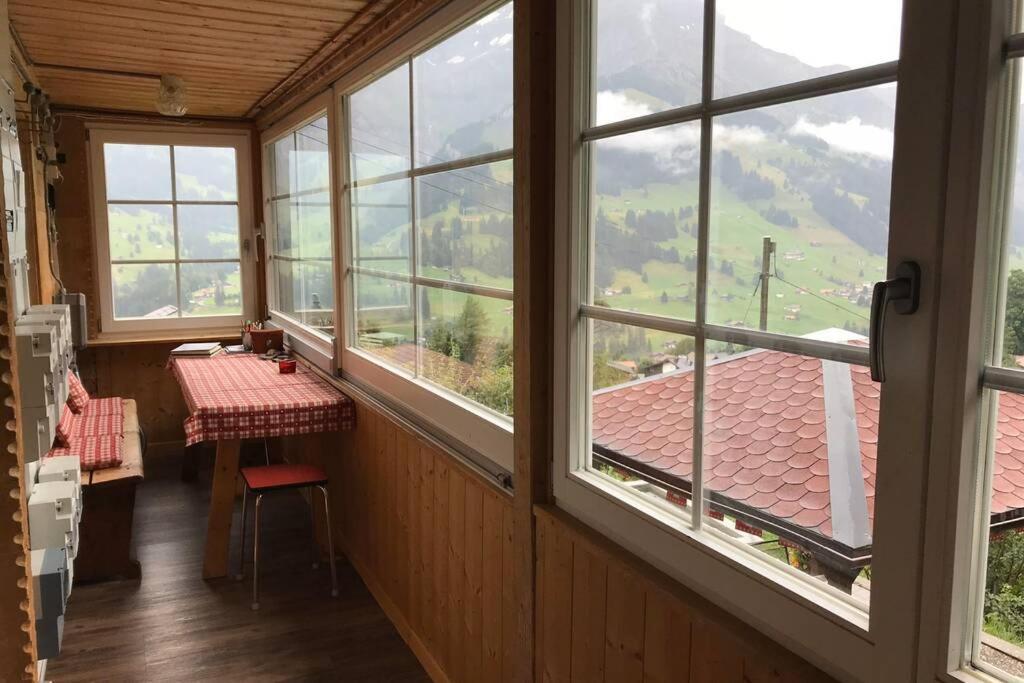 Chalet Sonnenheim Mit Atemberaubender Aussicht Adelboden Exterior foto